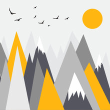 Carregar imagem no visualizador da galeria, Papel de Parede Montanhas Geométricas