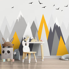 Carregar imagem no visualizador da galeria, Papel de Parede Montanhas Geométricas