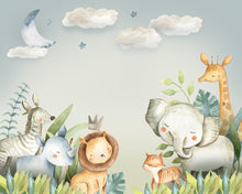 Carregar imagem no visualizador da galeria, Papel de Parede Animais Aquarela