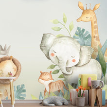 Carregar imagem no visualizador da galeria, Papel de Parede Animais Aquarela