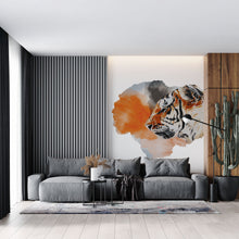 Carregar imagem no visualizador da galeria, Papel de Parede Tigre Aquarela
