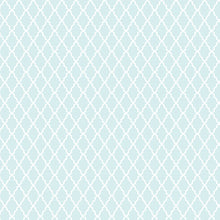 Carregar imagem no visualizador da galeria, Papel de Parede Arabesco Moldura Azul