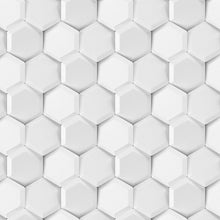 Carregar imagem no visualizador da galeria, Papel de Parede Textura Hexágonos 3D 060