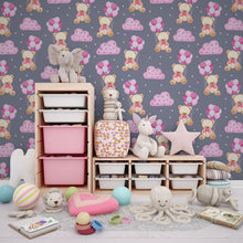 Carregar imagem no visualizador da galeria, Papel de Parede Ursos e Balões