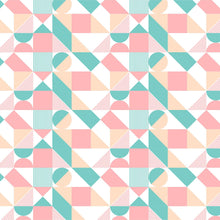 Carregar imagem no visualizador da galeria, Papel de Parede Geométrico Pastel