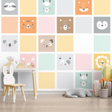 Carregar imagem no visualizador da galeria, Papel de Parede Animais Geométricos