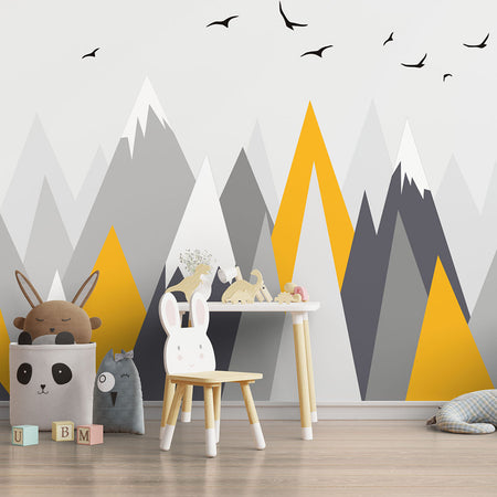 Papel de Parede Montanhas Geométricas