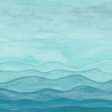 Carregar imagem no visualizador da galeria, Papel de Parede Mar Aquarela
