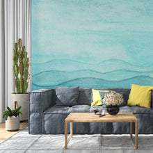 Carregar imagem no visualizador da galeria, Papel de Parede Mar Aquarela

