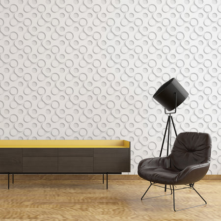 Papel de Parede Textura Círculos 3D 020