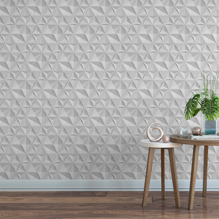 Papel de Parede Textura Triângulos 3D 054