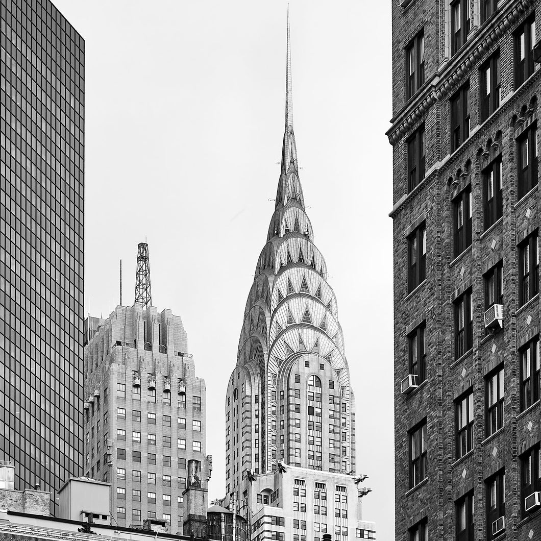 Papel de Parede New York Chrysler Building Gray